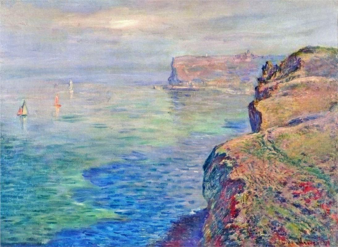 Cliff at Grainval near Fecamp - Claude Monet Paintings